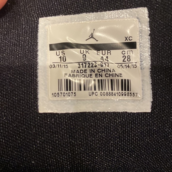 Nike Jordan Ol’ School Sz 10 Black/Wolf Grey/Red/Green (317223-017) - Picture 3 of 6